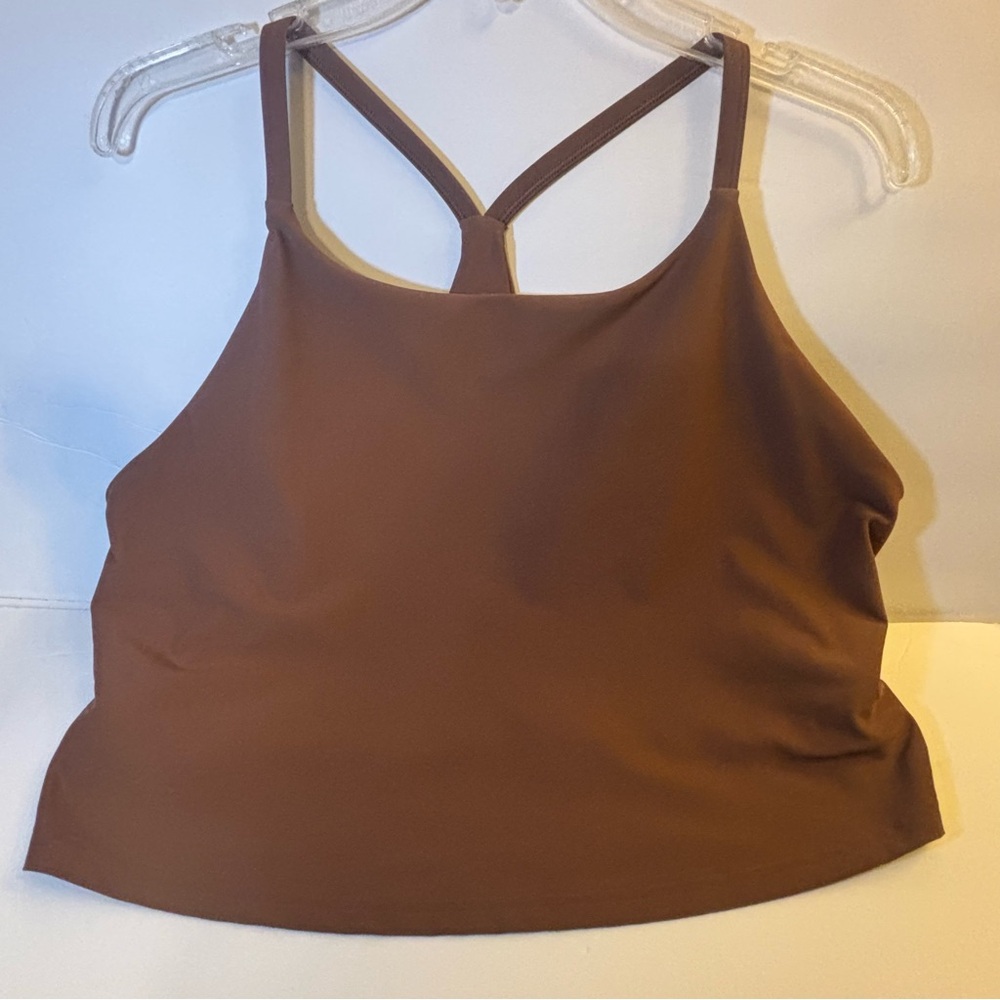 3X Plus Size Old Navy Active Brown Tank Top
